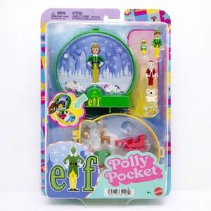 🆕 Polly Polly Pocket Elf Holiday Compact Micro Buddy The Elf Christmas Playset
